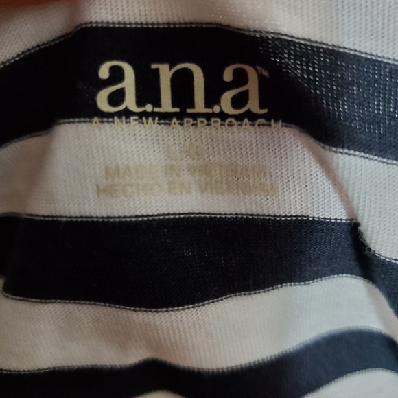 A.n.a Summer Black/White Dress Size Large.Pit to pit approx: 17 inches Right - Picture 6 of 9